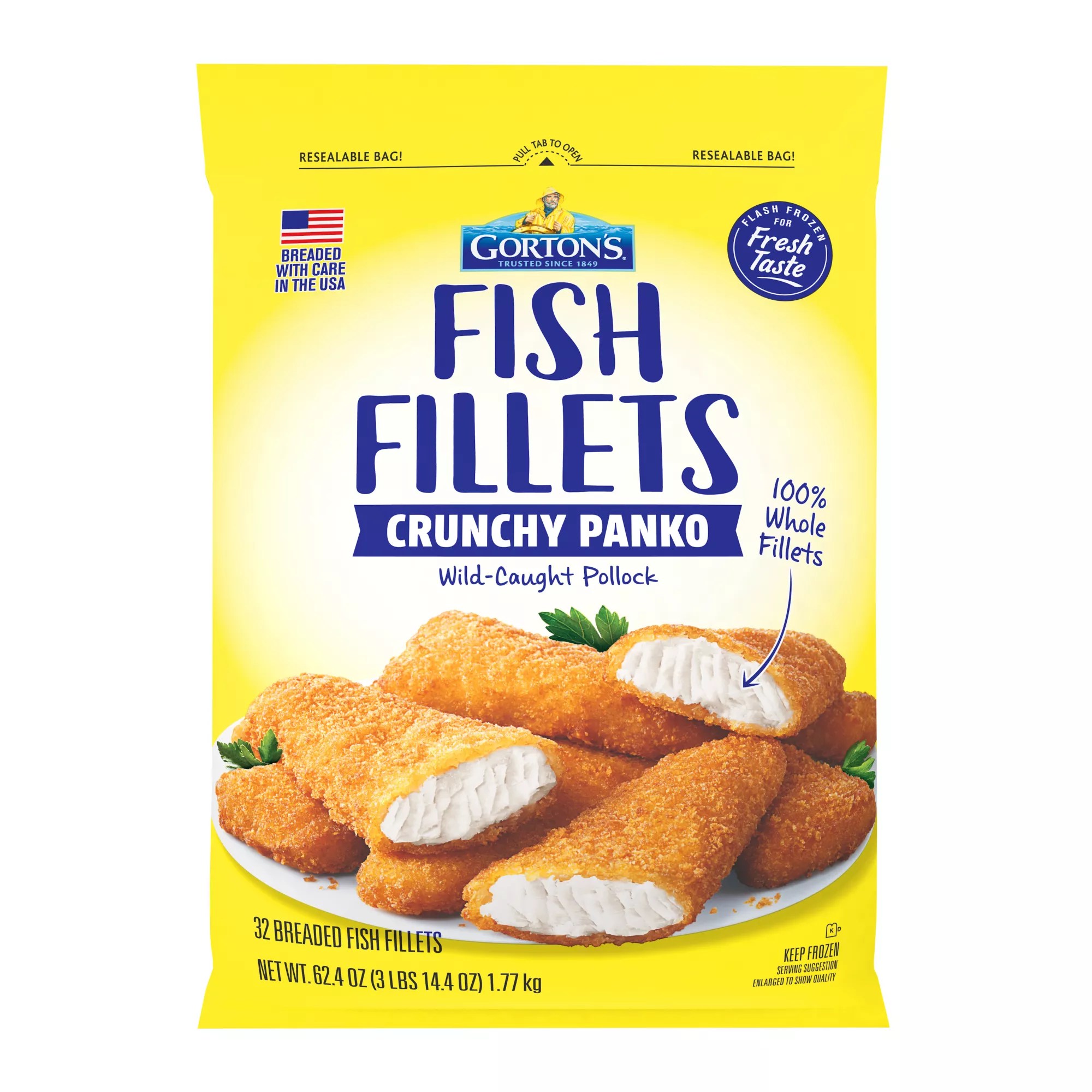 Gorton&rsquo;s Crunchy Panko Fish Fillets, 32 ct. | BJ&rsquo;s Wholesale Club