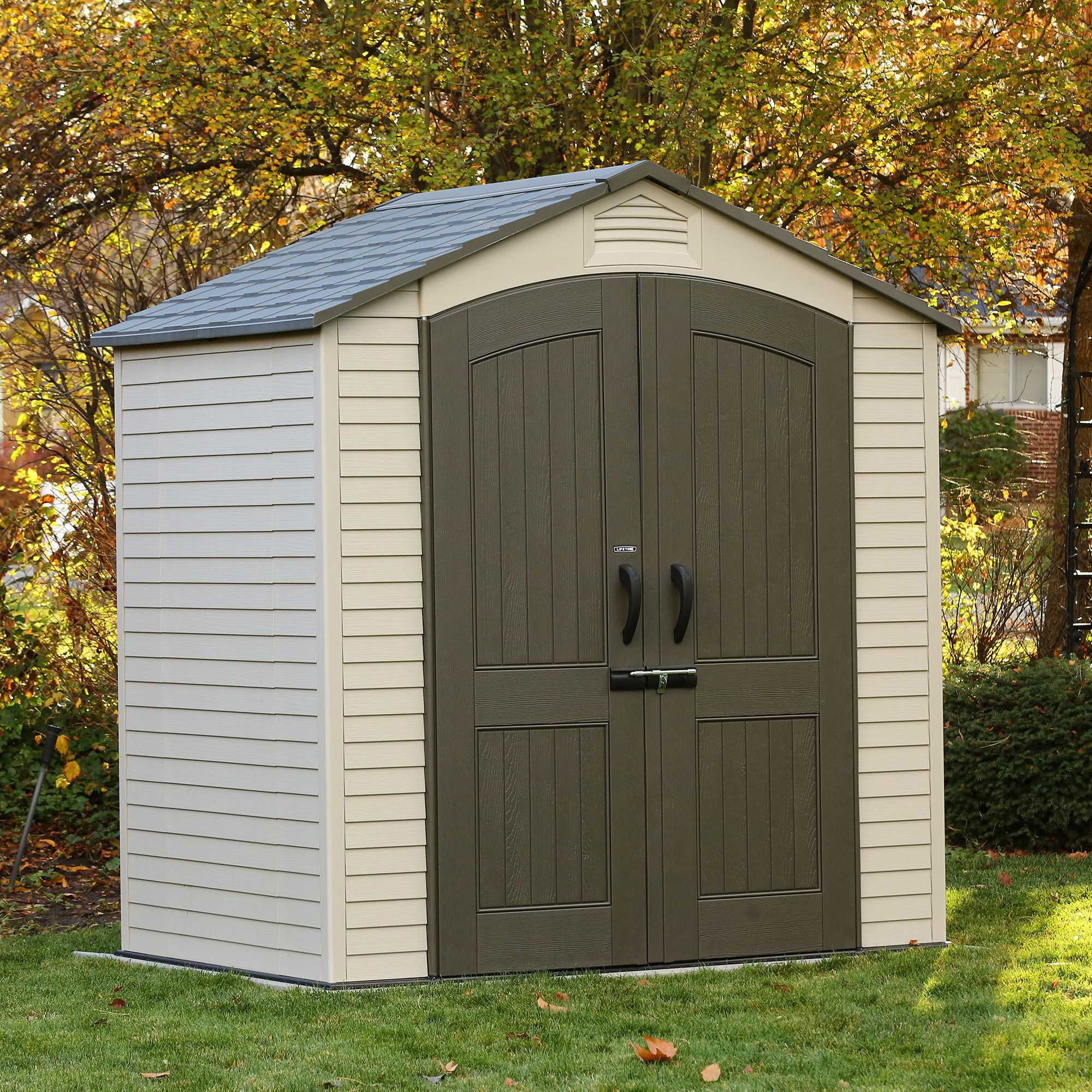 Lifetime 7' x 4.5' Outdoor Storage Shed BJs WholeSale Club