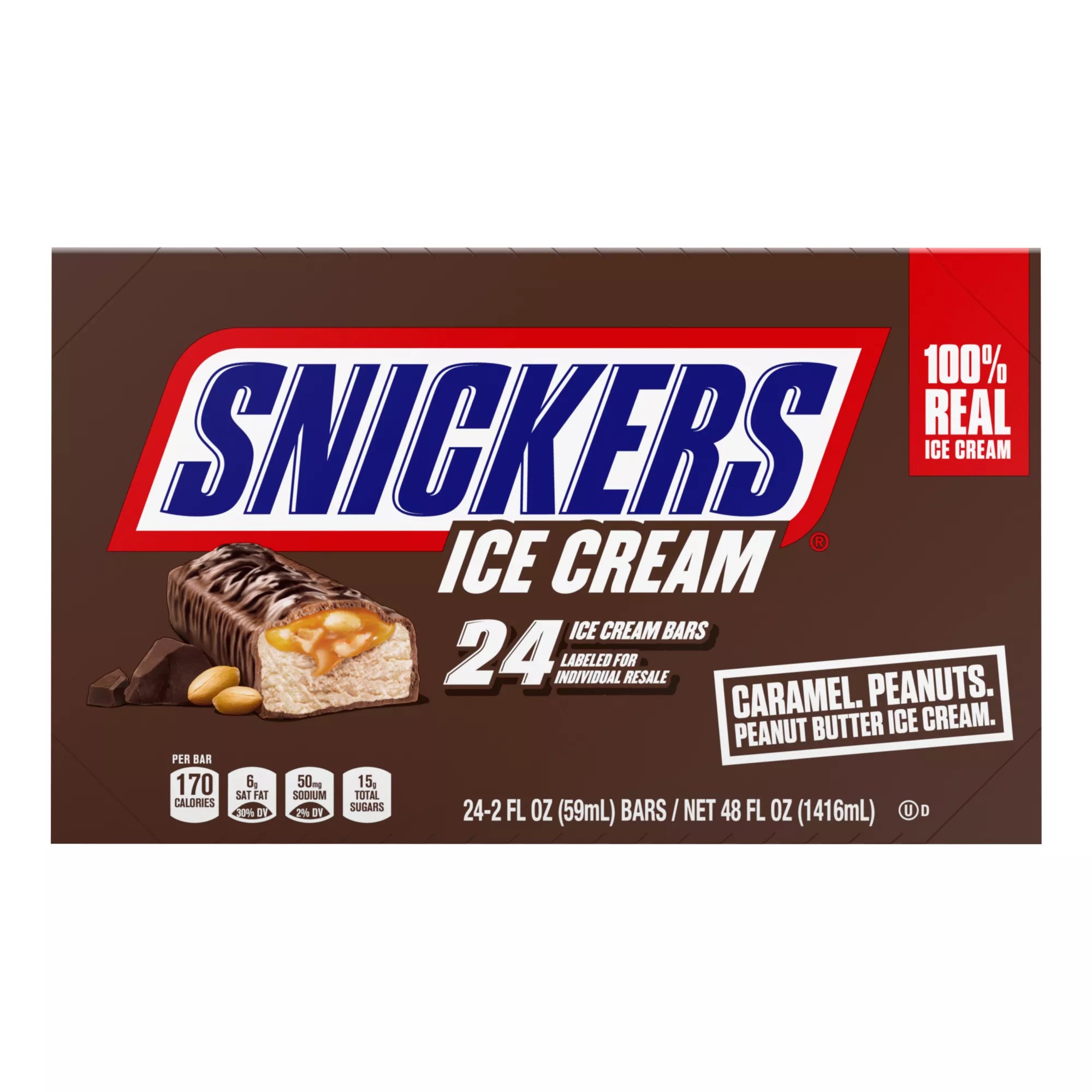 Snickers Ice Cream Bars, 24 ct./2 oz. BJs WholeSale Club