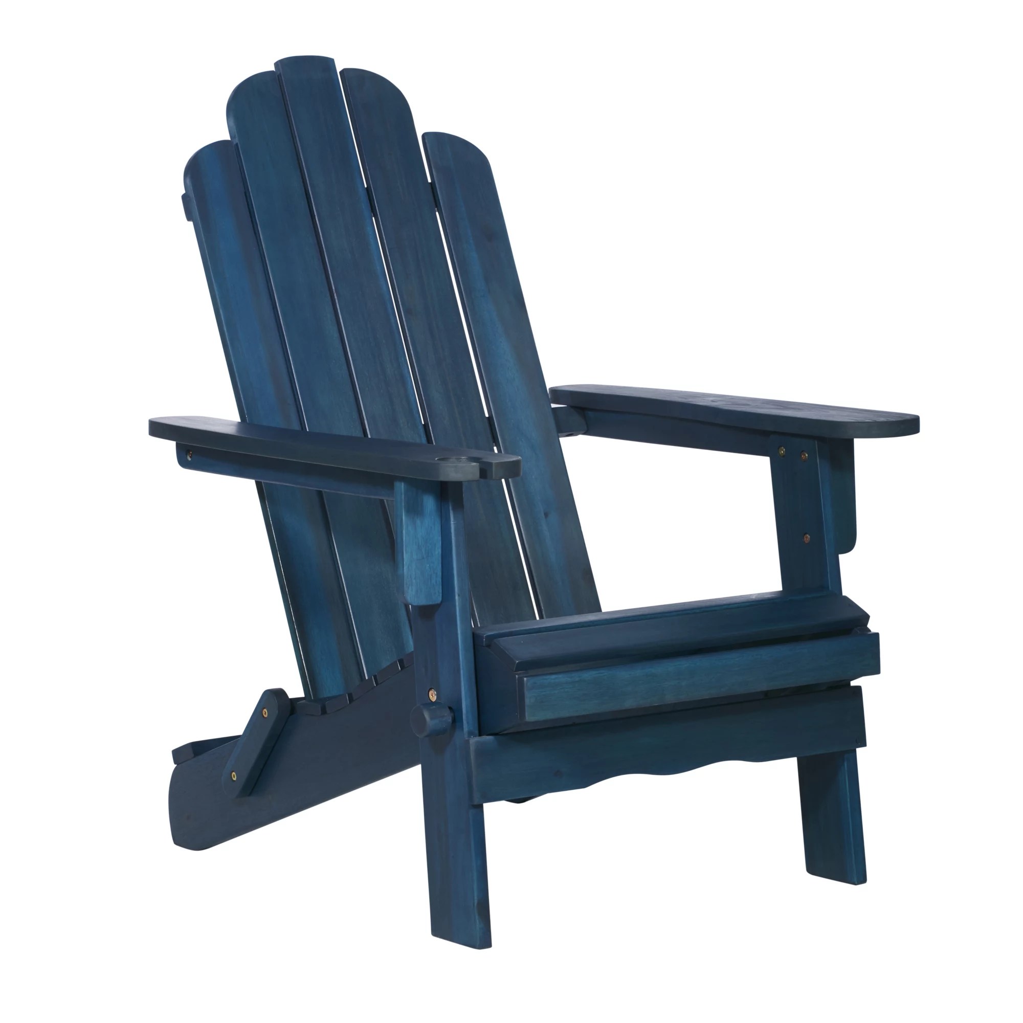 W. TrendsW. Trends Folding Acacia Wood Adirondack Chair Blue Wash