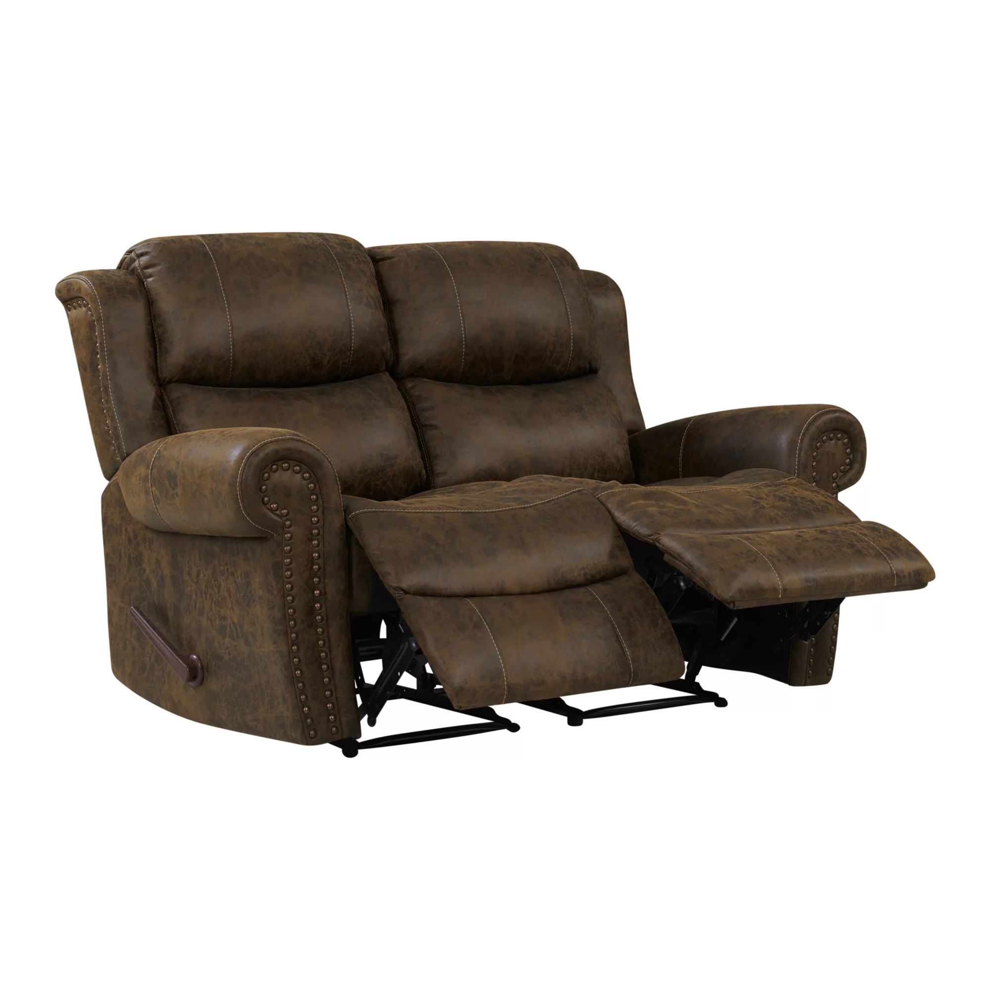 ProLoungerProLounger Faux Leather Wall Hugger Recliner Loveseat Brown