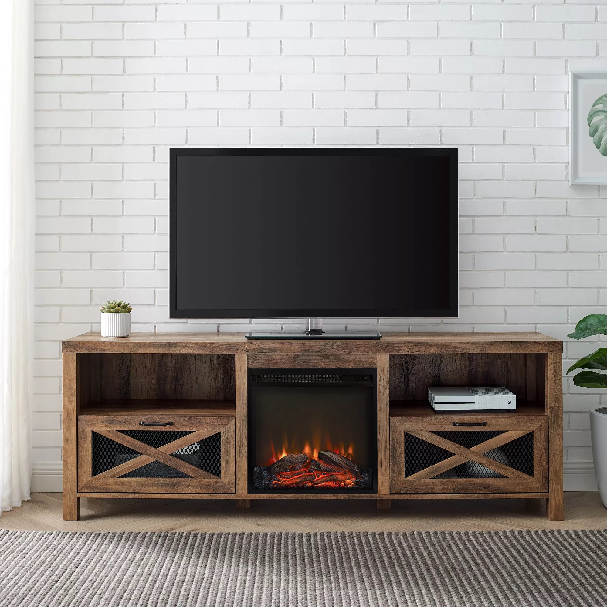 electric fireplace tv stand