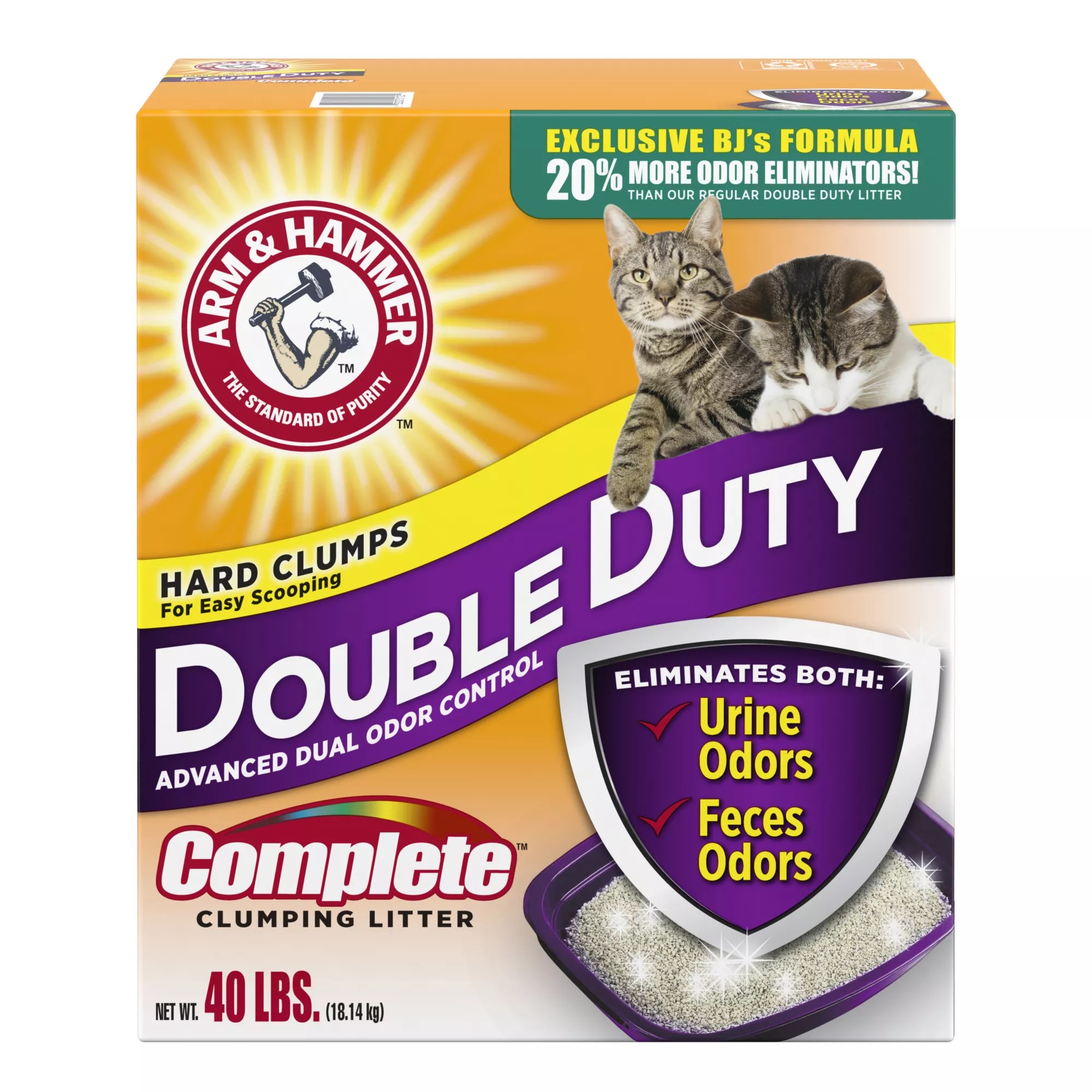 Arm Hammer Double Duty Complete Clumping Litter, 40 BJ's, 59 OFF