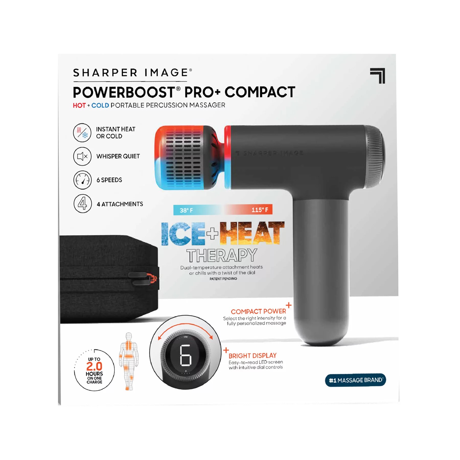 Sharper Image Powerboost Pro+ Compact Massager | BJ's Wholesale Club