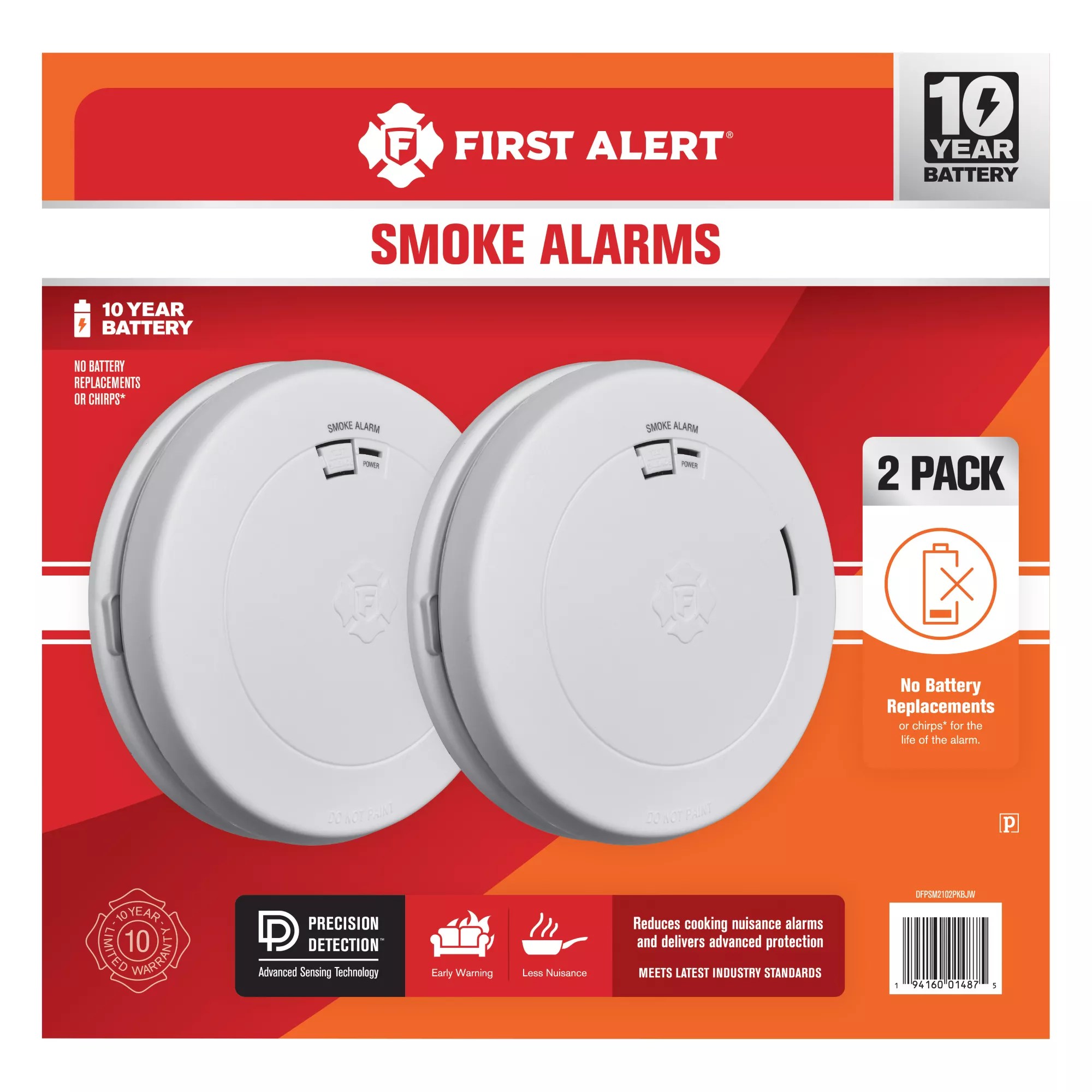 First Alert Smoke Alarm, 2 pk. | BJ's Wholesale Club