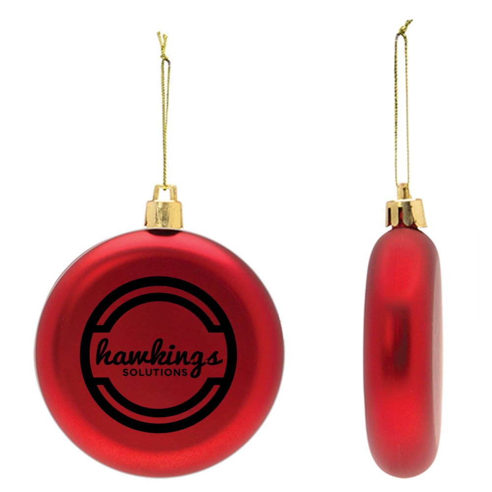 Add Your Logo Shatterproof Classic Ornament Baudville