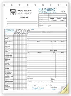 Printable Fake Plumbing Receipts