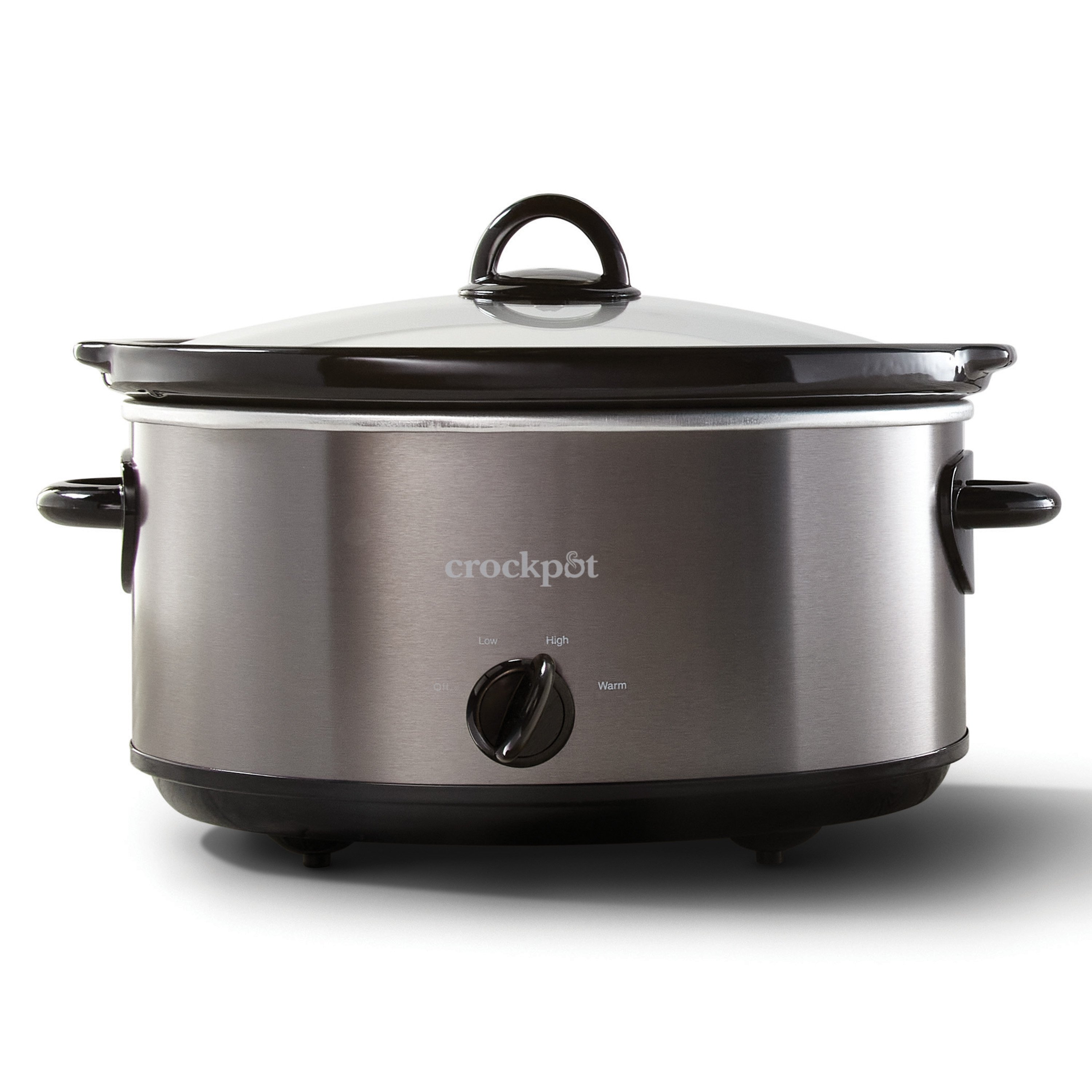 Crockpot™ 6-Quart Manual Slow Cooker - Black/Stainless Steel | Crock-Pot