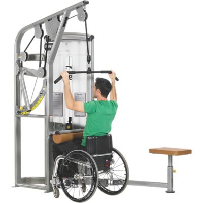 Total Access Lat Pulldown disabled accessible fitness equipment Cybex