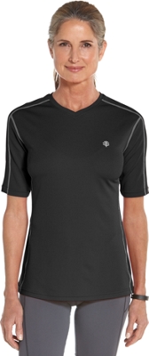 Coolibar UPF 50+ Women's Short Sleeve Cool Fitness Shirt Sun