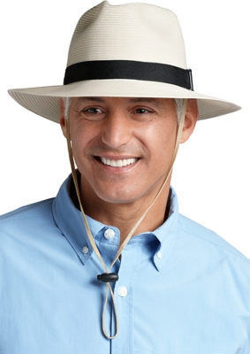 Coolibar UPF 50+ Men's SmartStraw Packable Fedora Hat eBay