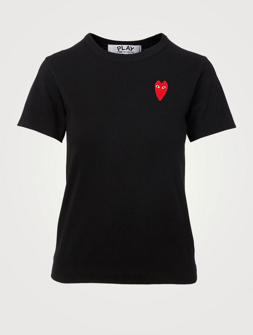 COMME DES GARÇONS PLAY Cotton Embroidered Heart TShirt Holt Renfrew