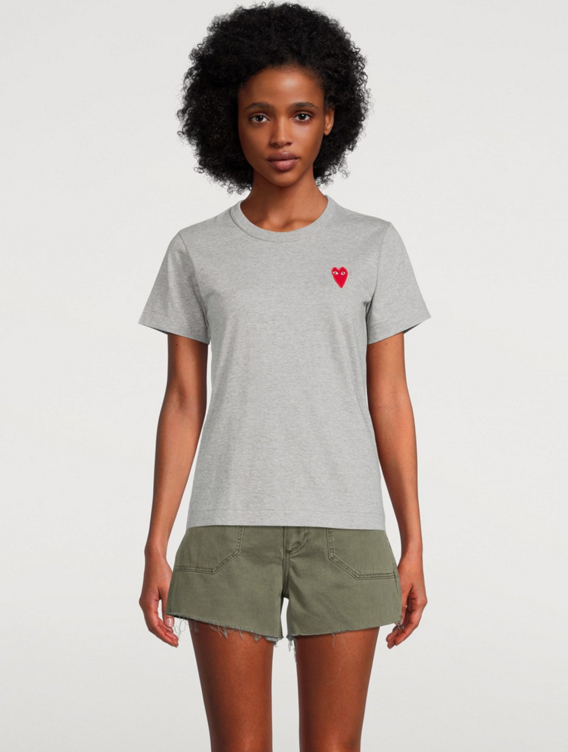 COMME DES GARÇONS PLAY Embroidered Heart TShirt Holt Renfrew Canada