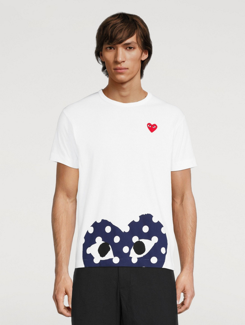 COMME DES GARÇONS PLAY PolkaDot Heart TShirt Holt Renfrew Canada