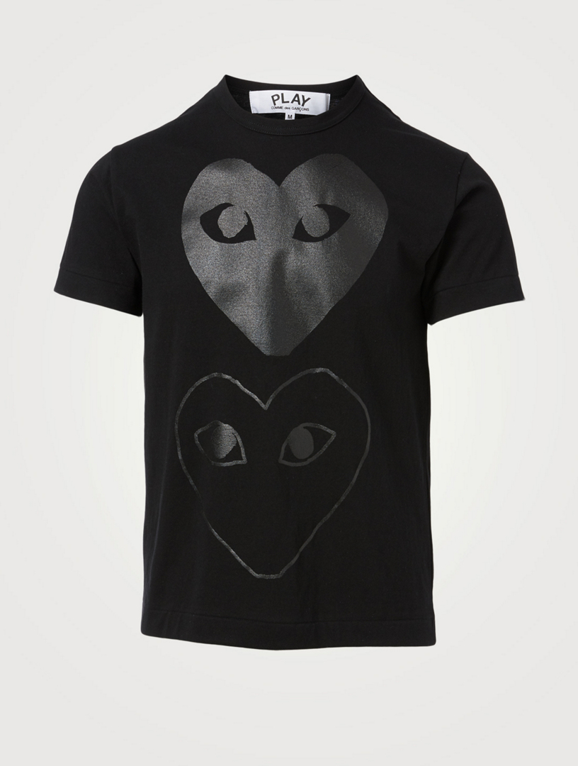 COMME DES GARÇONS PLAY Cotton Double Heart Logo TShirt Holt Renfrew