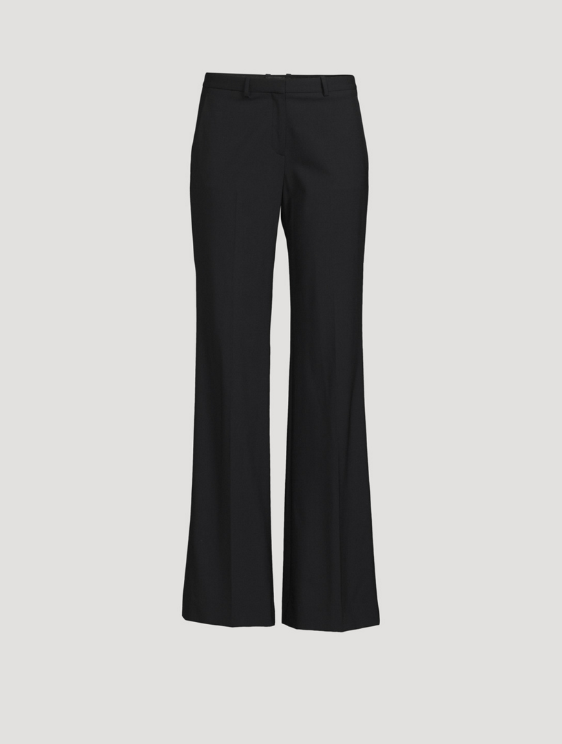 THEORY Demitria Wool Stretch Flared Pants Holt Renfrew Canada