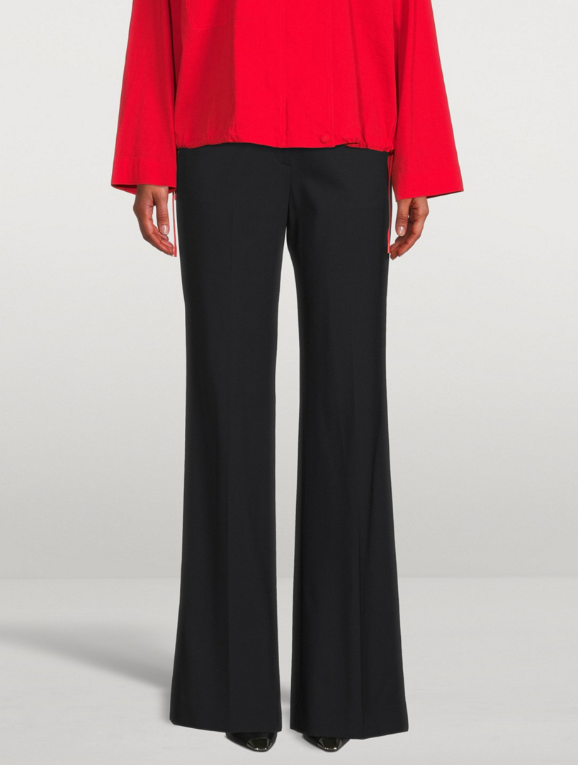 THEORY Demitria Wool Stretch Flared Pants Holt Renfrew Canada