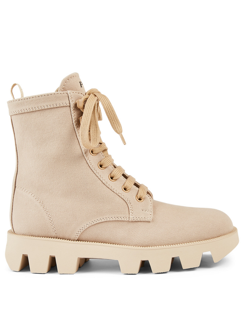 PRADA Canvas Combat Boots Holt Renfrew Canada
