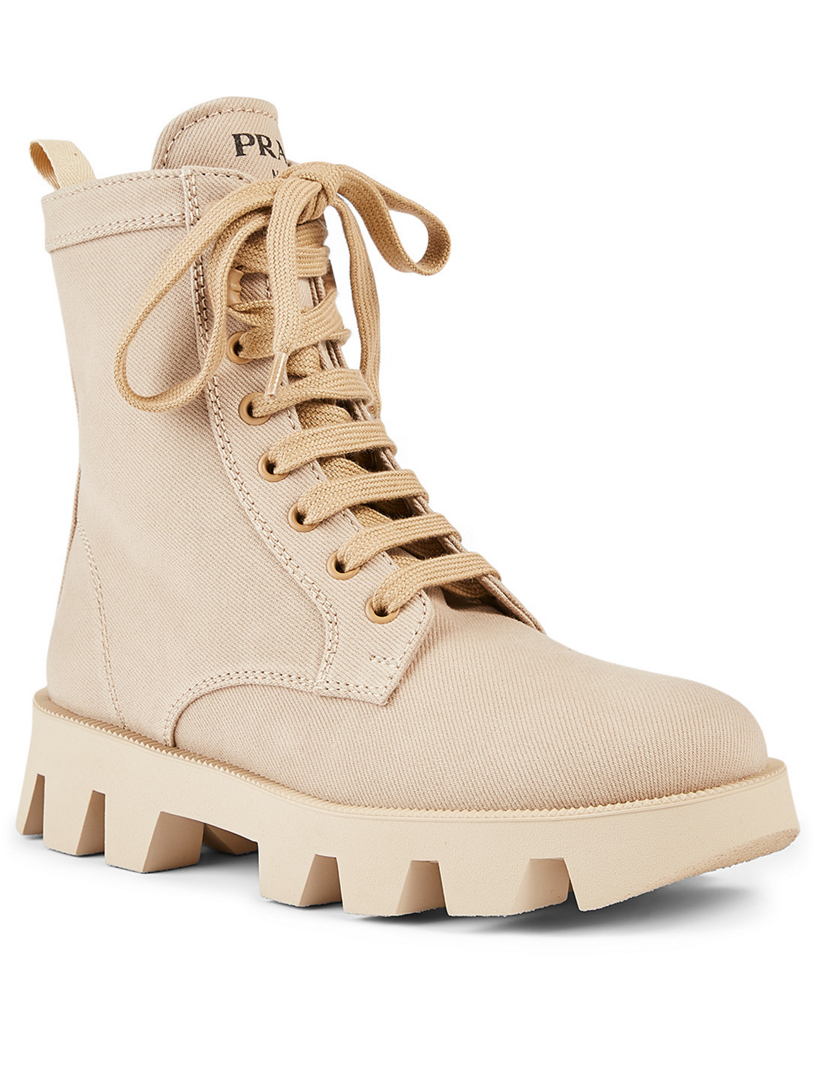PRADA Canvas Combat Boots Holt Renfrew Canada