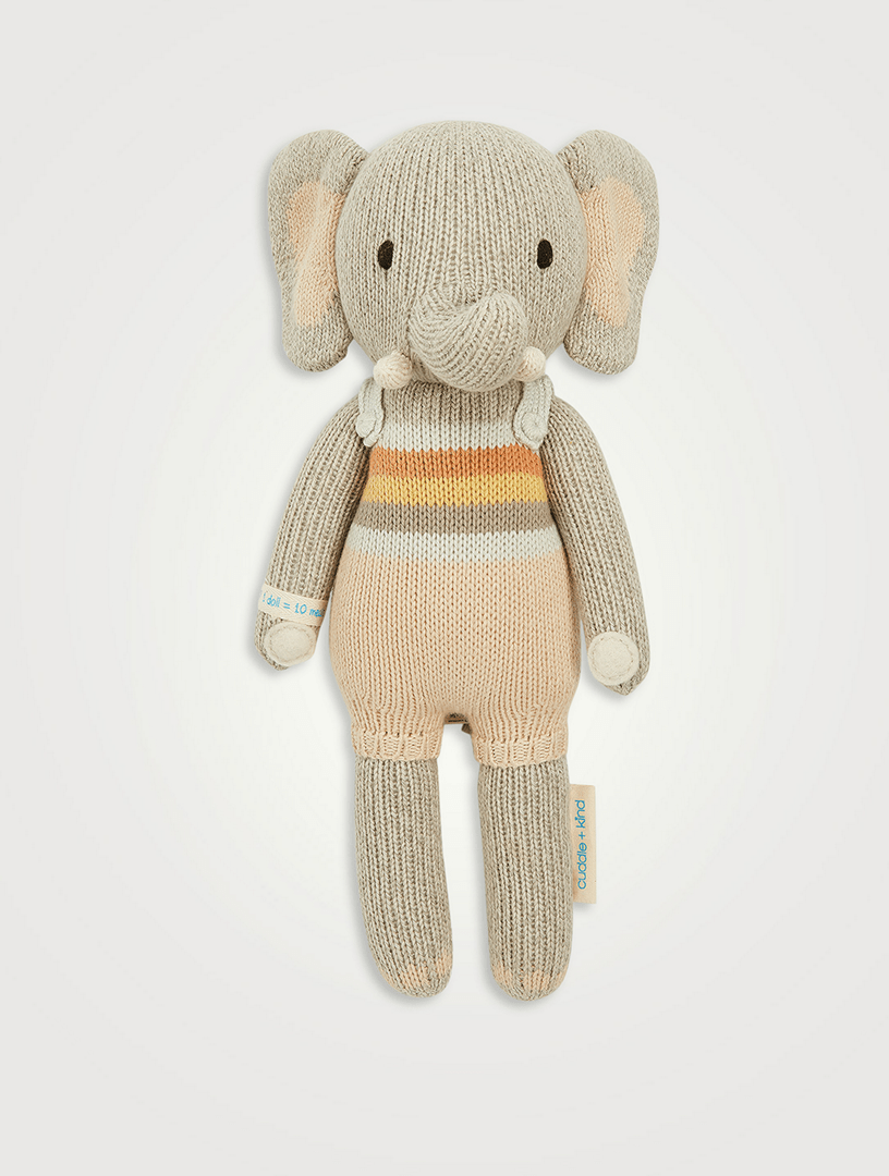 CUDDLE+KIND Mini Evan The Elephant Knit Doll Holt