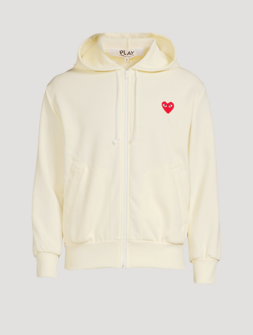 COMME DES GARÇONS PLAY Heart ZipUp Hoodie Holt Renfrew Canada