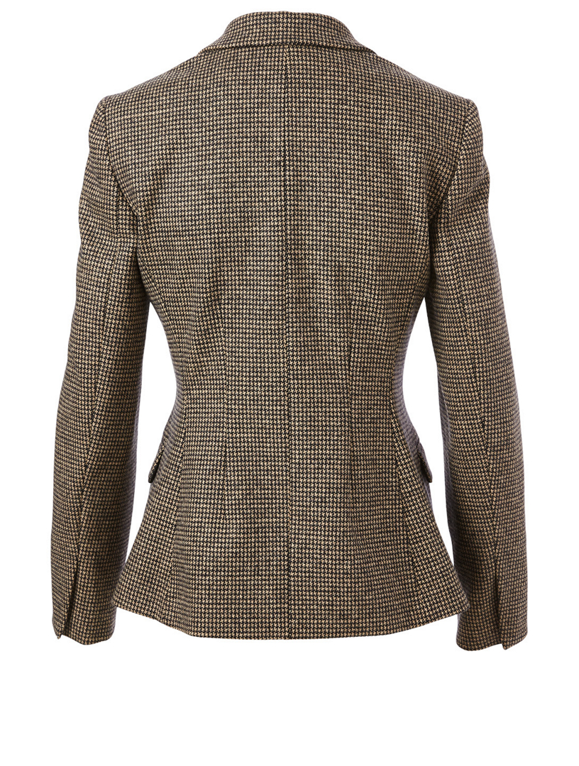 THEORY WoolBlend Angled Blazer In Houndstooth Print Holt Renfrew Canada