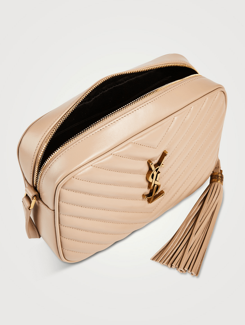 Ysl Mini Lou Camera Bag Dark Beige IUCN Water