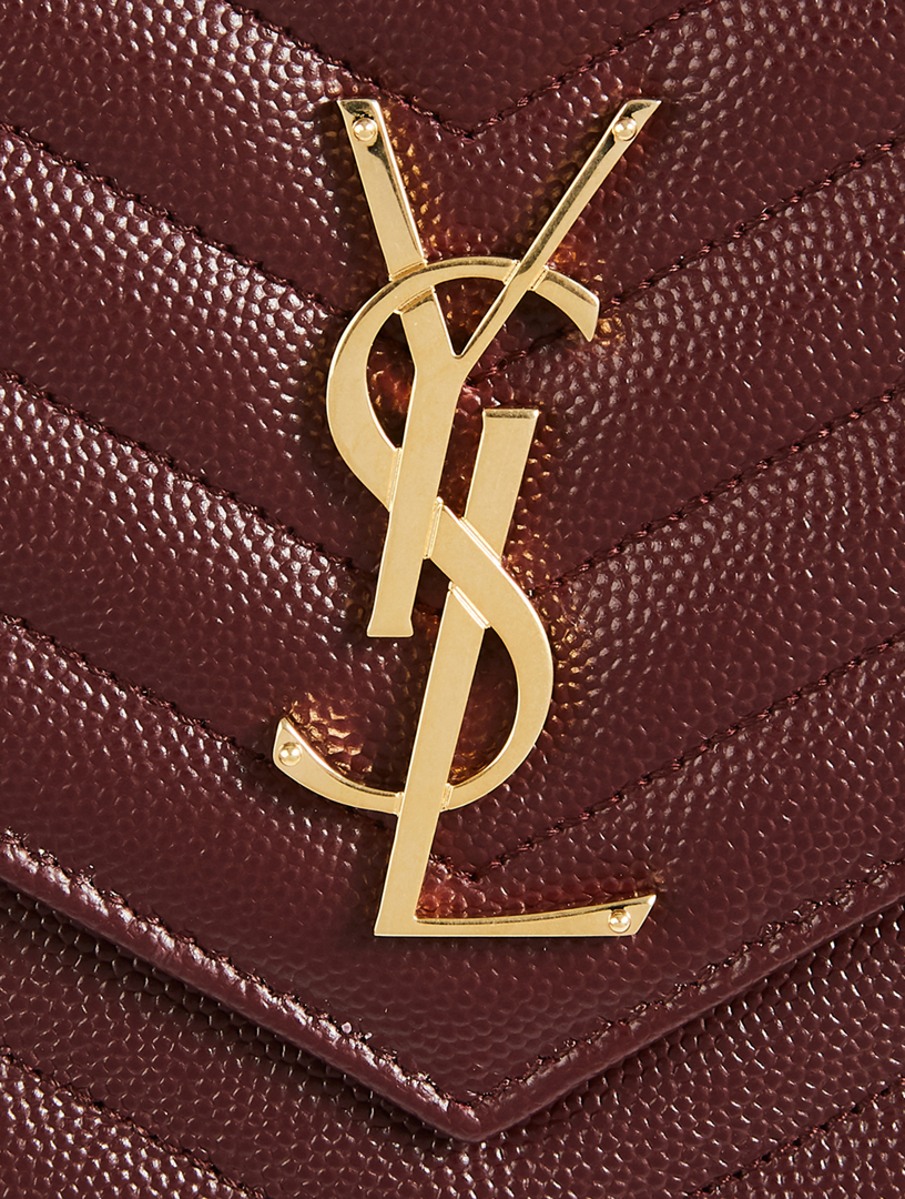 SAINT LAURENT YSL Monogram Leather Wristlet Pouch Holt Renfrew Canada