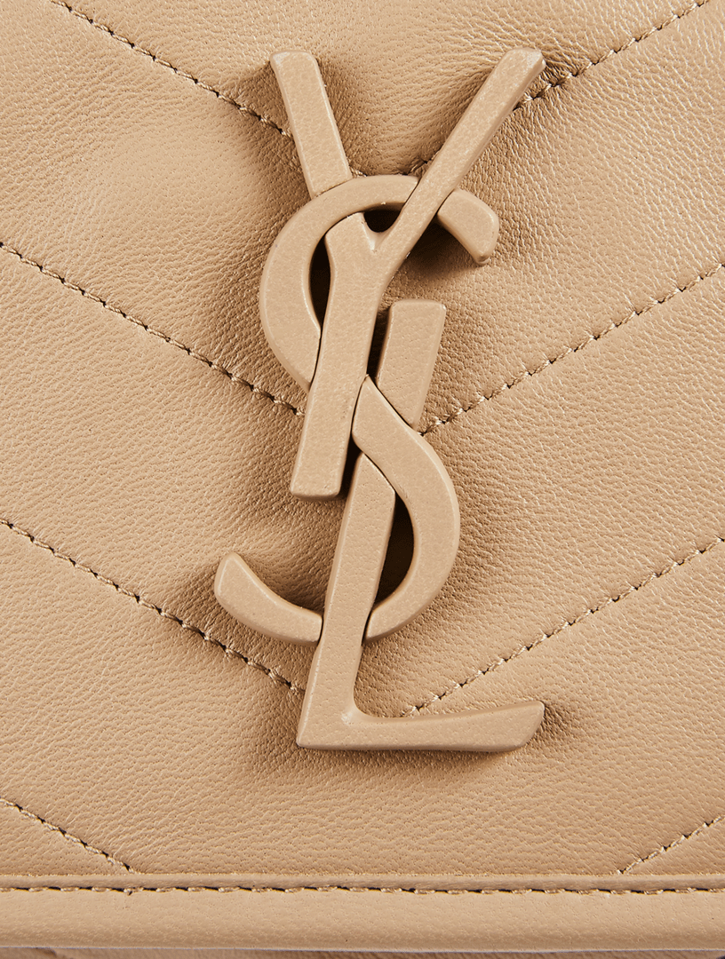 SAINT LAURENT Medium Niki YSL Monogram Leather Satchel Bag Holt