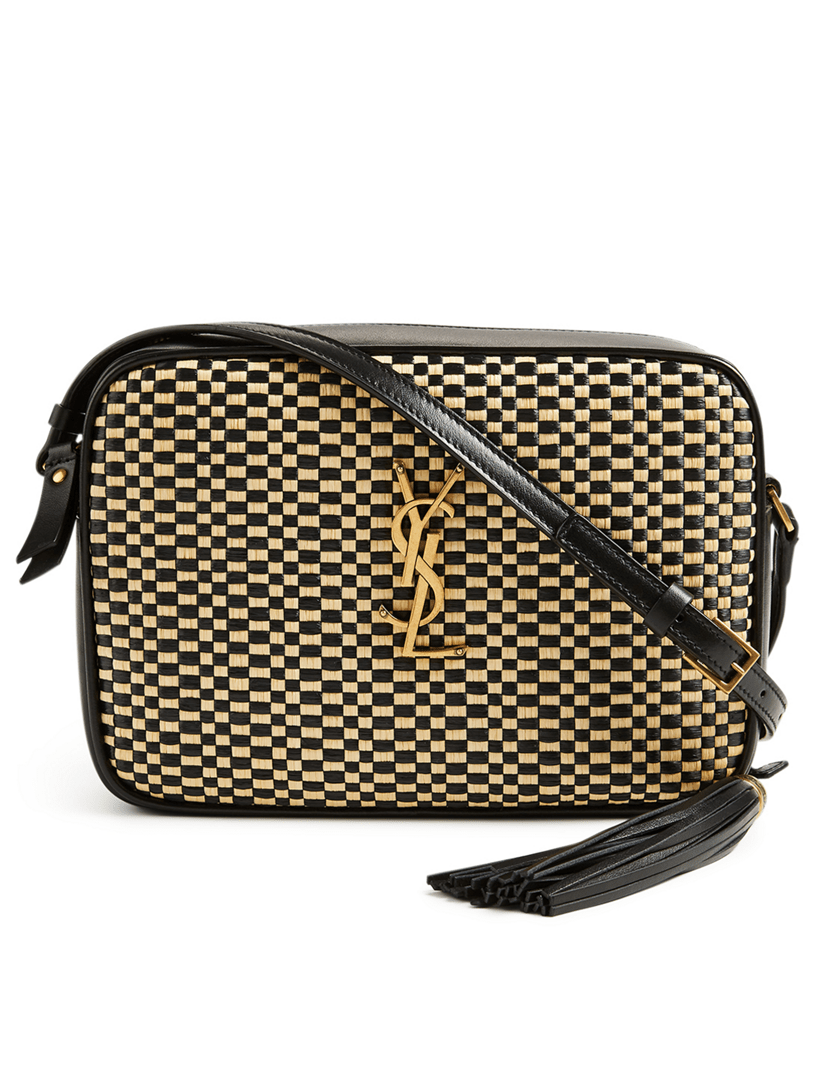 SAINT LAURENT Medium Lou YSL Monogram Raffia Camera Bag Holt Renfrew