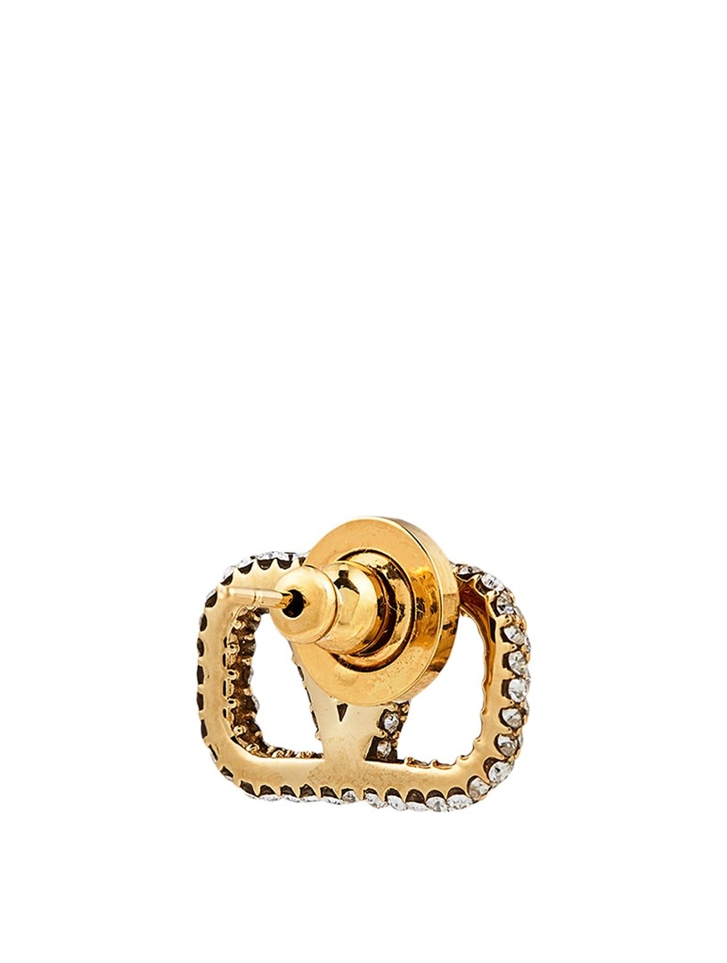 VALENTINO GARAVANI VLOGO Stud Earrings With Crystals Holt Renfrew Canada