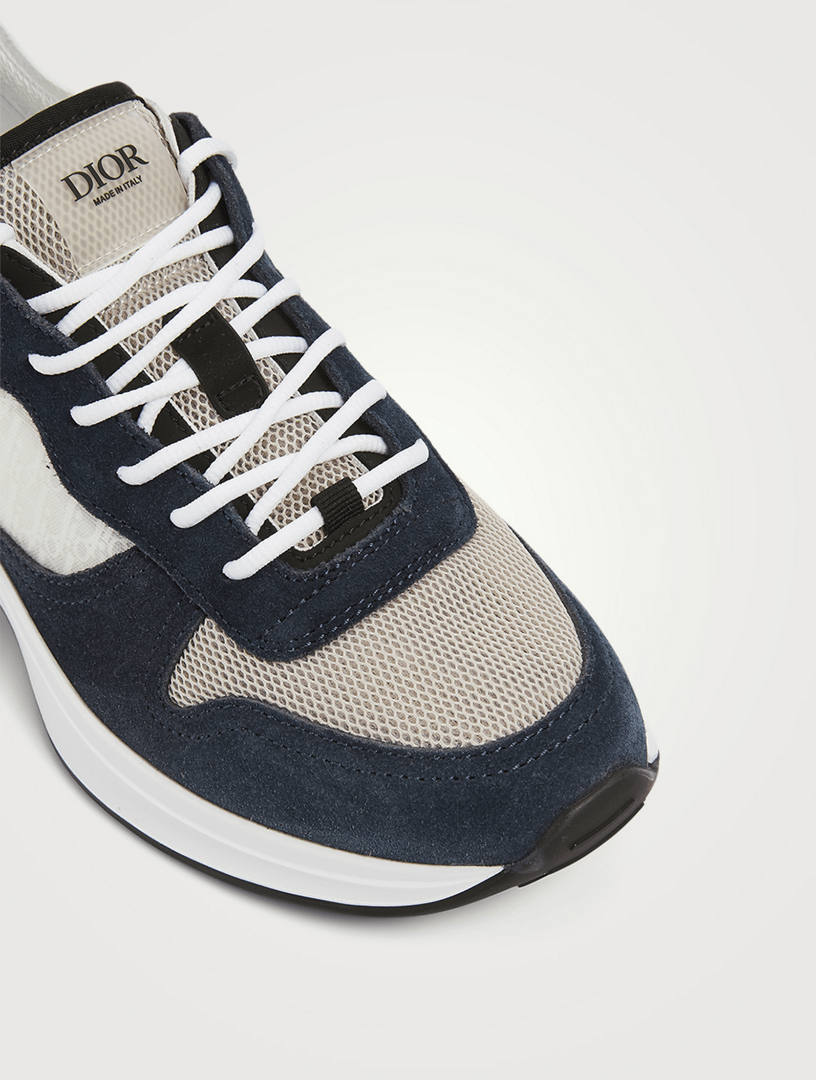 DIOR B25 Dior Oblique Canvas And Suede Runner Sneakers Holt Renfrew