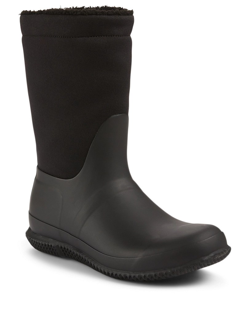 HUNTER Original Insulated Roll Top Neoprene And Rubber Rain Boots With