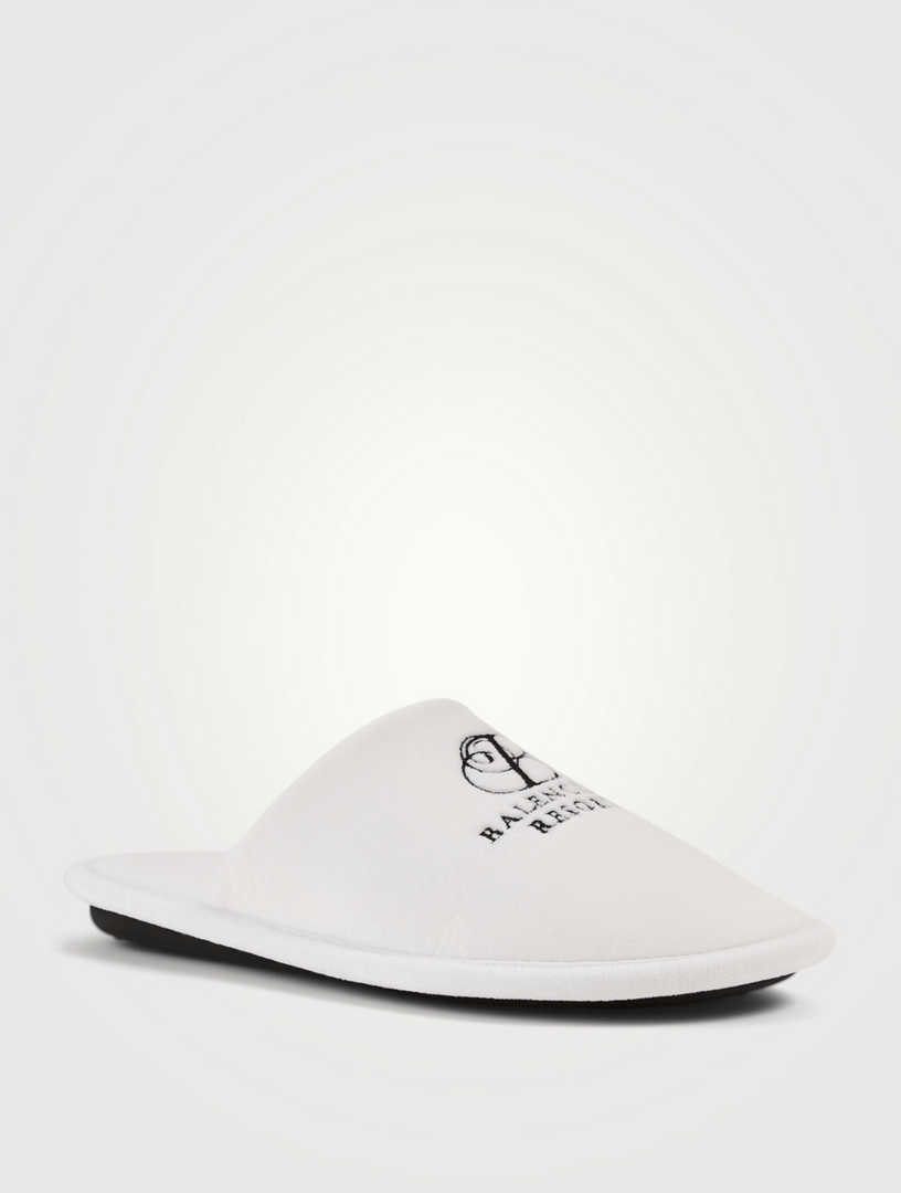 BALENCIAGA Resort Velvet Towel Slippers Holt Renfrew Canada