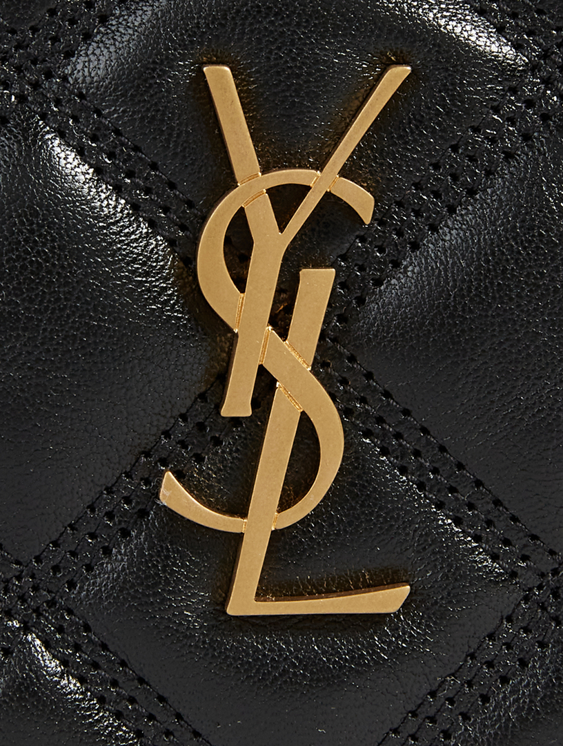 SAINT LAURENT Mini Becky YSL Monogram Leather Crossbody Bag Holt