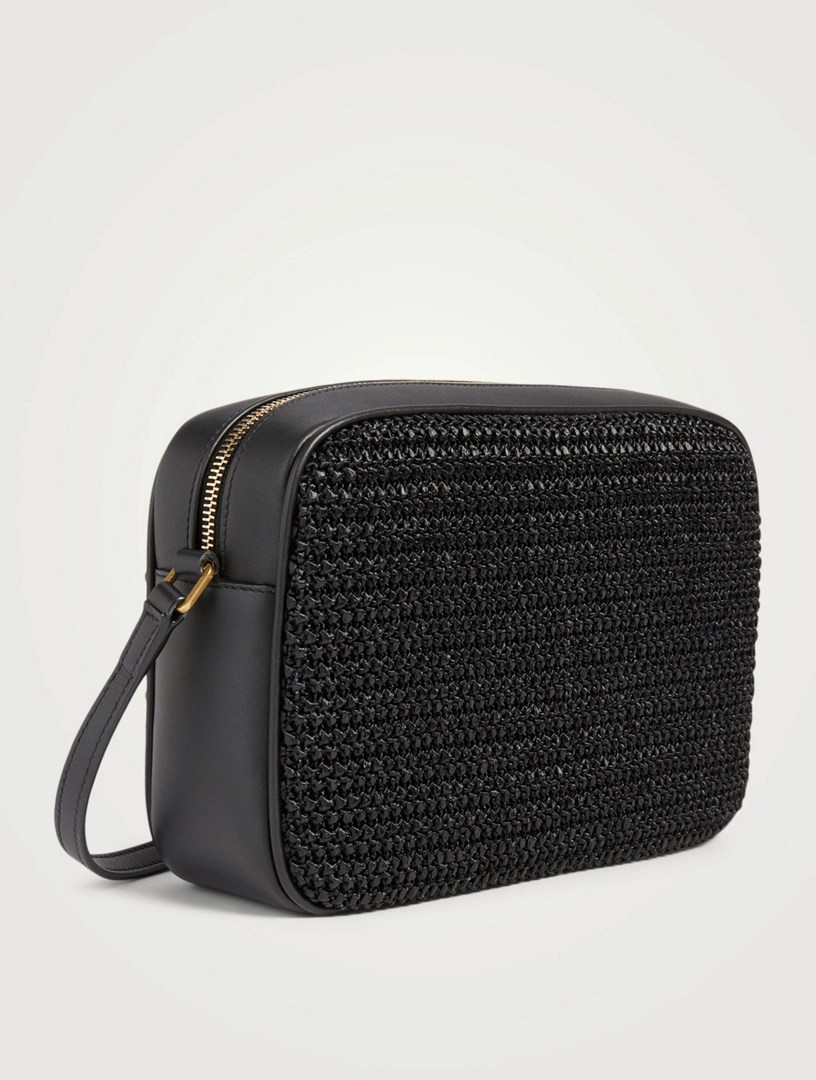 SAINT LAURENT Medium Lou YSL Monogram Raffia Camera Bag Holt Renfrew