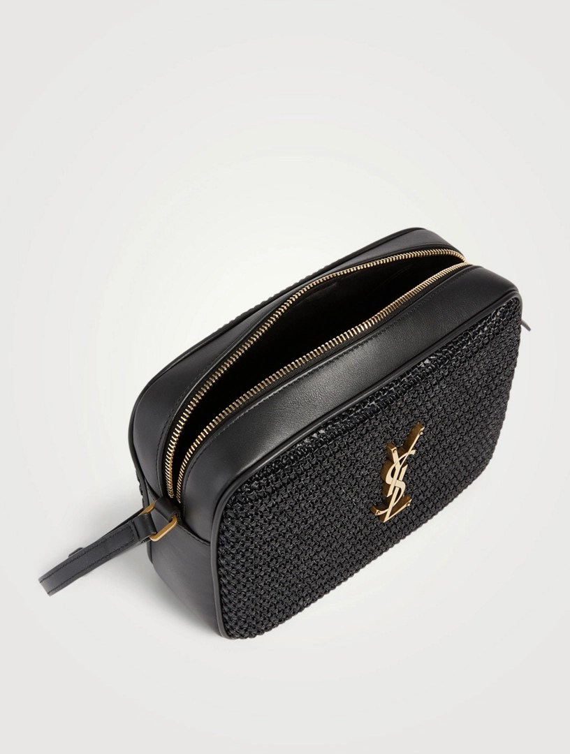 SAINT LAURENT Medium Lou YSL Monogram Raffia Camera Bag Holt Renfrew