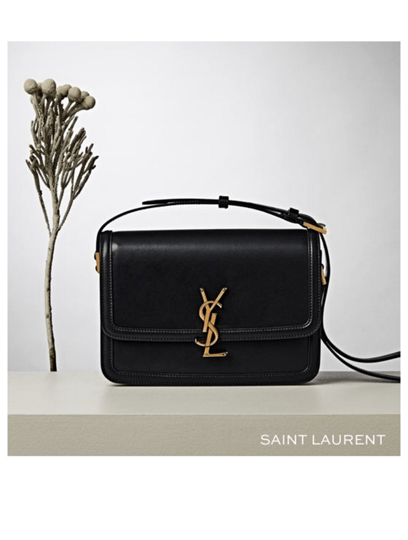 SAINT LAURENT Small Solferino YSL Monogram Leather Crossbody Bag Holt