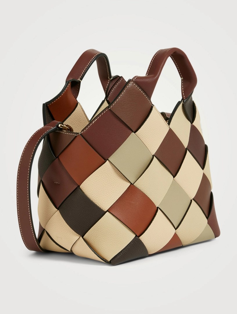 LOEWE Small Surplus Leather Woven Basket Bag Holt Renfrew Canada