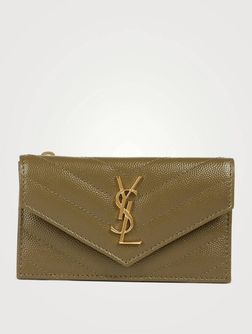 SAINT LAURENT Fragments YSL Monogram Leather Card Holder Holt Renfrew Canada
