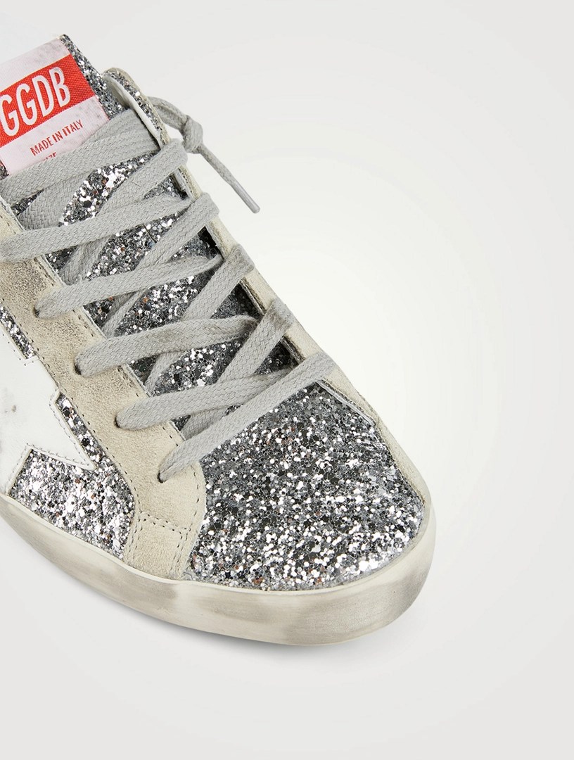 GOLDEN GOOSE SuperStar Sabot Glitter Mule Sneakers With Leather Star Holt Renfrew Canada
