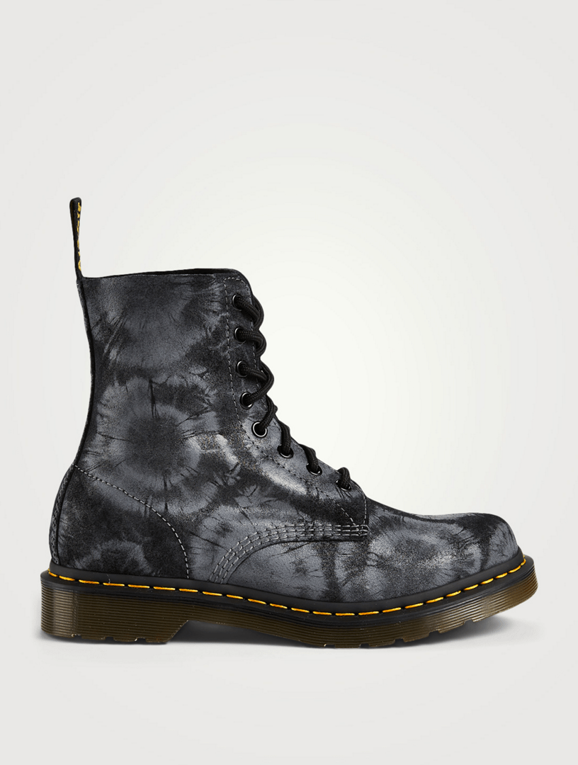 DR. MARTENS 1460 Pascal Suede LaceUp Ankle Boots In Tie Dye Print