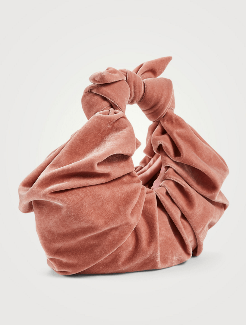 BRONZE AGE Kiku Velvet Croissant Bag Holt Renfrew Canada