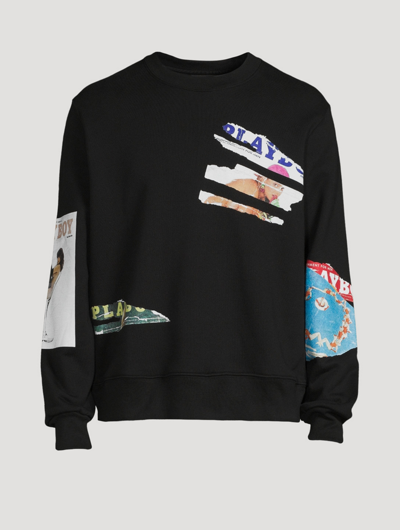 AMIRI Playboy Magazine Cotton Sweatshirt Holt Renfrew Canada
