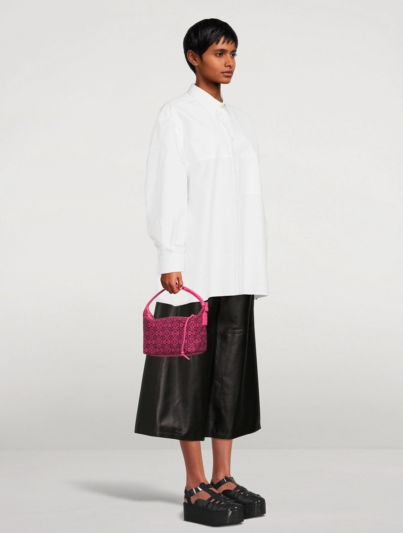 LOEWE Small Cubi Anagram Jacquard Canvas Shoulder Bag Holt Renfrew Canada