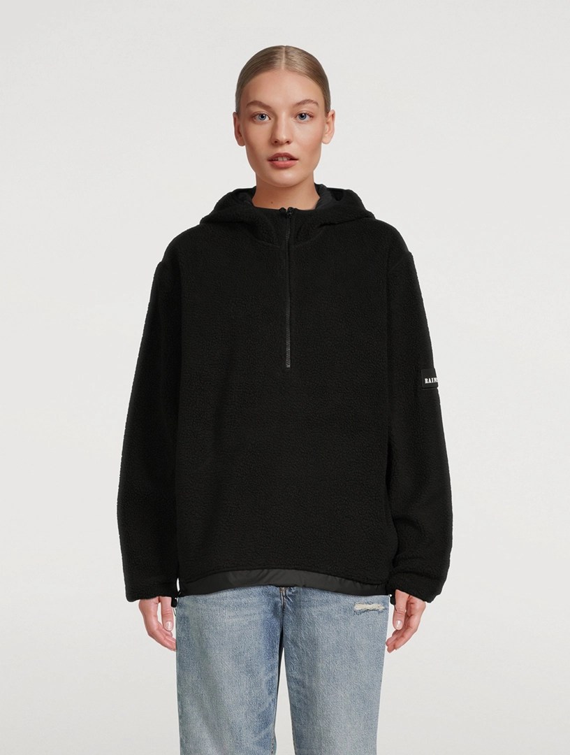 RAINS Fleece Pullover Hoodie Holt Renfrew Canada