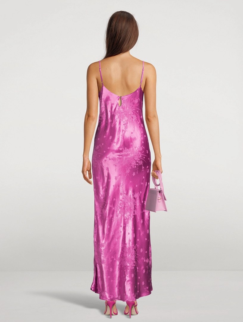 SABINA MUSAYEV Galaxy Satin Slip Dress Holt Renfrew Canada