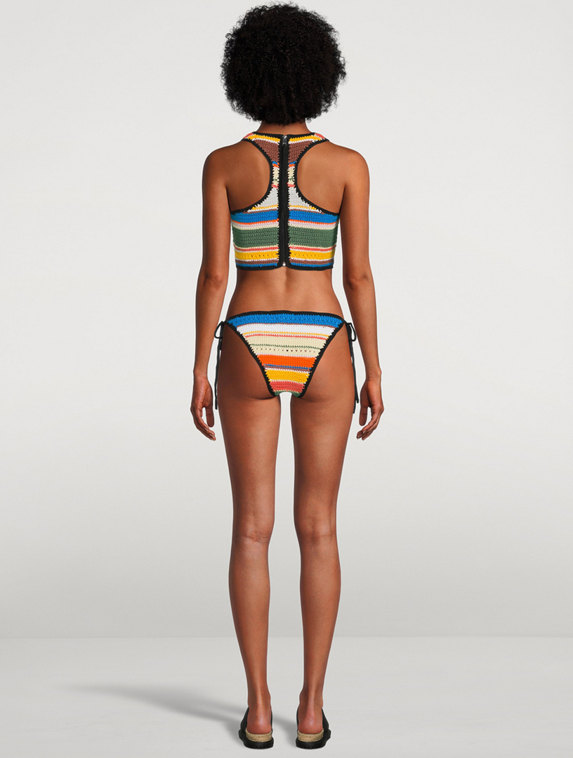 GANNI Crochet String Bikini Bottom Holt Renfrew Canada