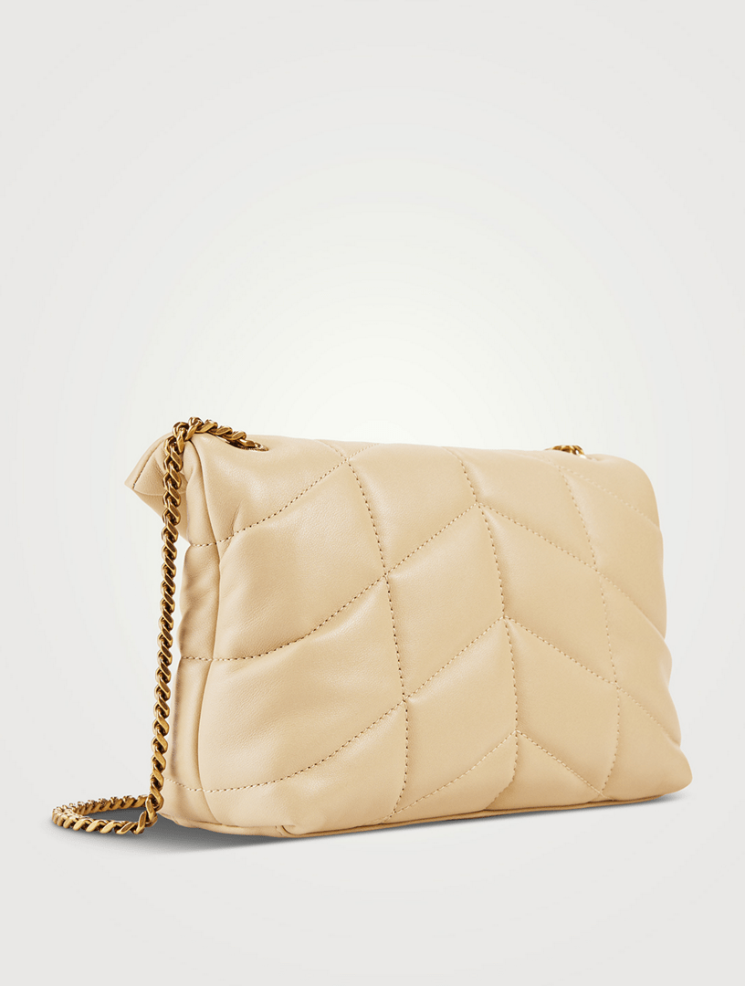 SAINT LAURENT Toy Loulou Puffer YSL Monogram Leather Chain Bag Holt