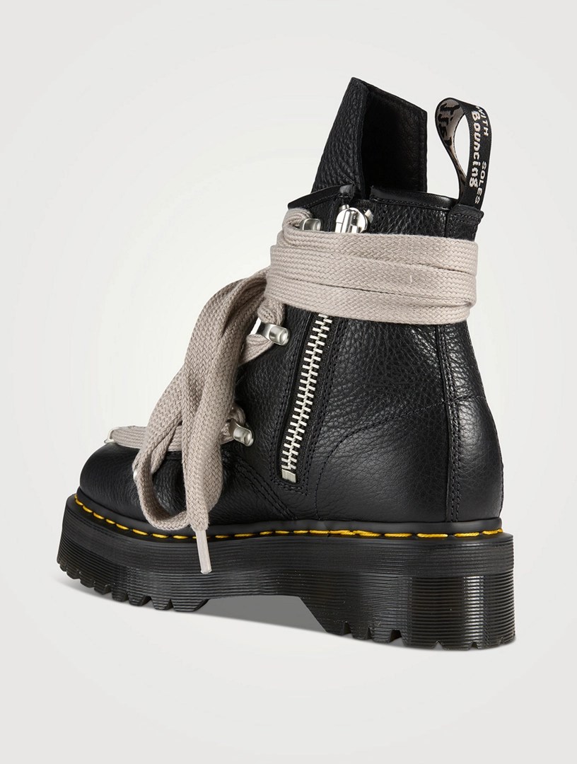 DR. MARTENS Dr. Martens x Rick Owens 1460 Leather Combat Boots Holt